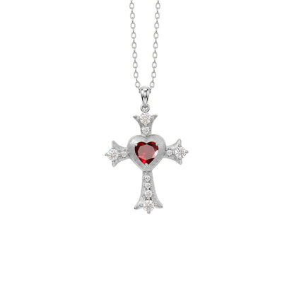My Love Jesus - Vintage Cross Pendant Necklace