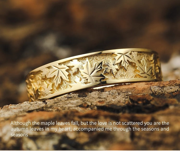 Maple Sterling Silver Ring