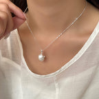 Mon œuf d'argent - Collier pendentif capsule vintage