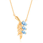 Family Leaf - Gemstone Pendant Jewelry Set