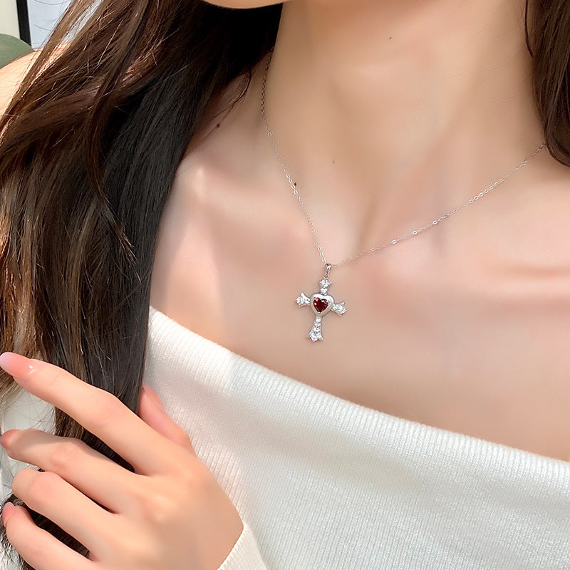 My Love Jesus - Vintage Cross Pendant Necklace