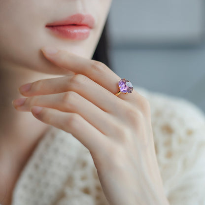 Topaz Gold-Plated Silver Ring