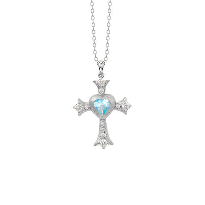 My Love Jesus - Vintage Cross Pendant Necklace