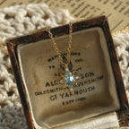 Crowds Blue Stars -Vintage Blue Topaz Pendant Necklace