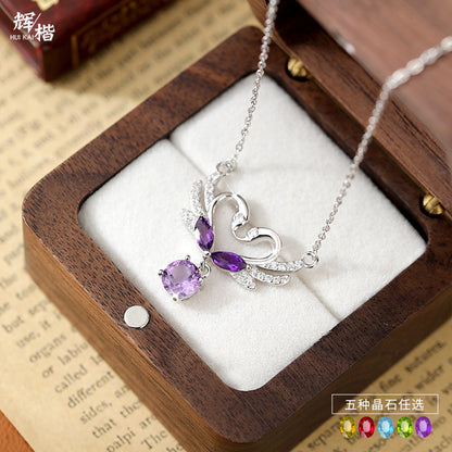 Swan's Heart - Swan Pendant Necklace