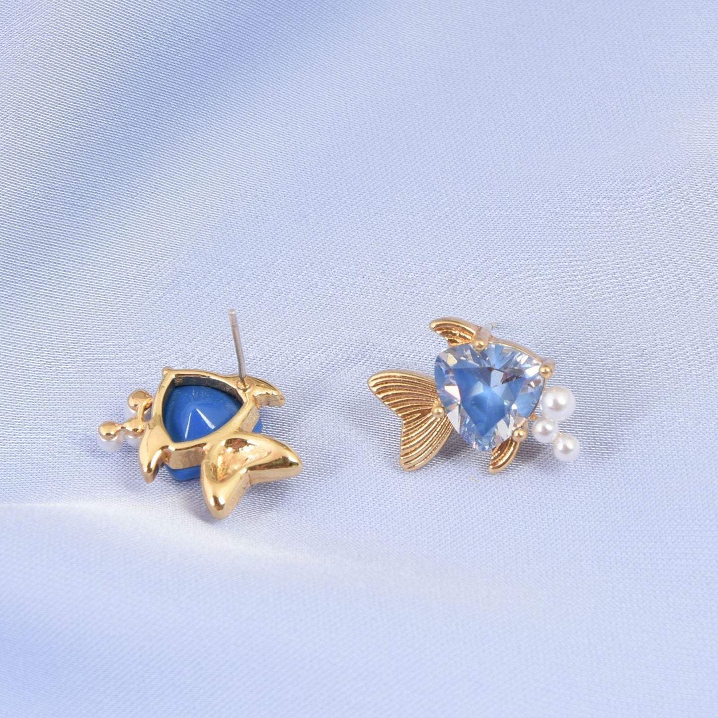 Blue Ocean Fish Earrings