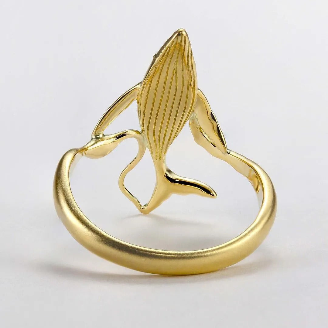Shark Gold Plated Ring
