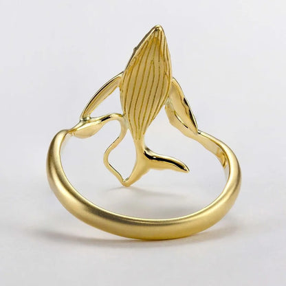 Shark Gold Plated Ring