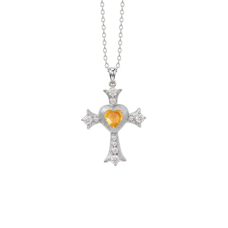My Love Jesus - Vintage Cross Pendant Necklace