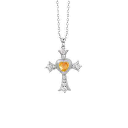 My Love Jesus - Vintage Cross Pendant Necklace