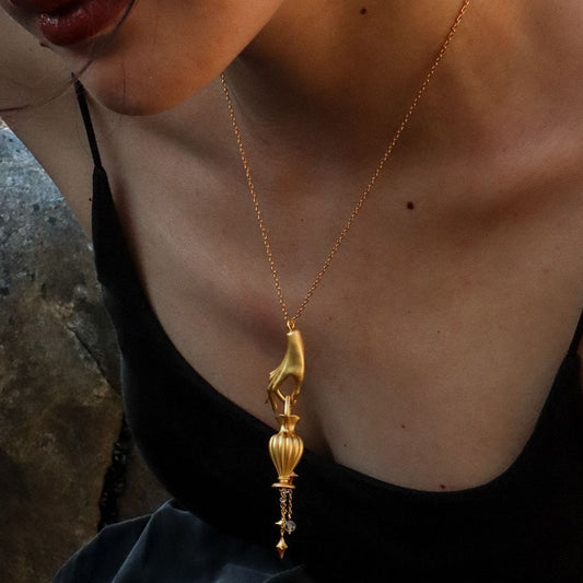 Hand Jug Necklace