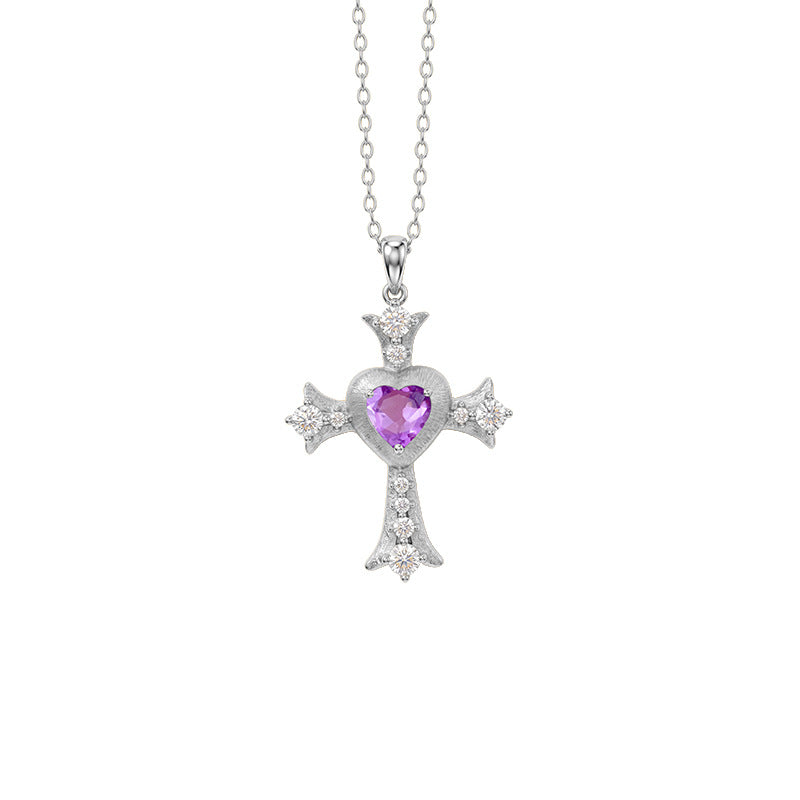 My Love Jesus - Vintage Cross Pendant Necklace