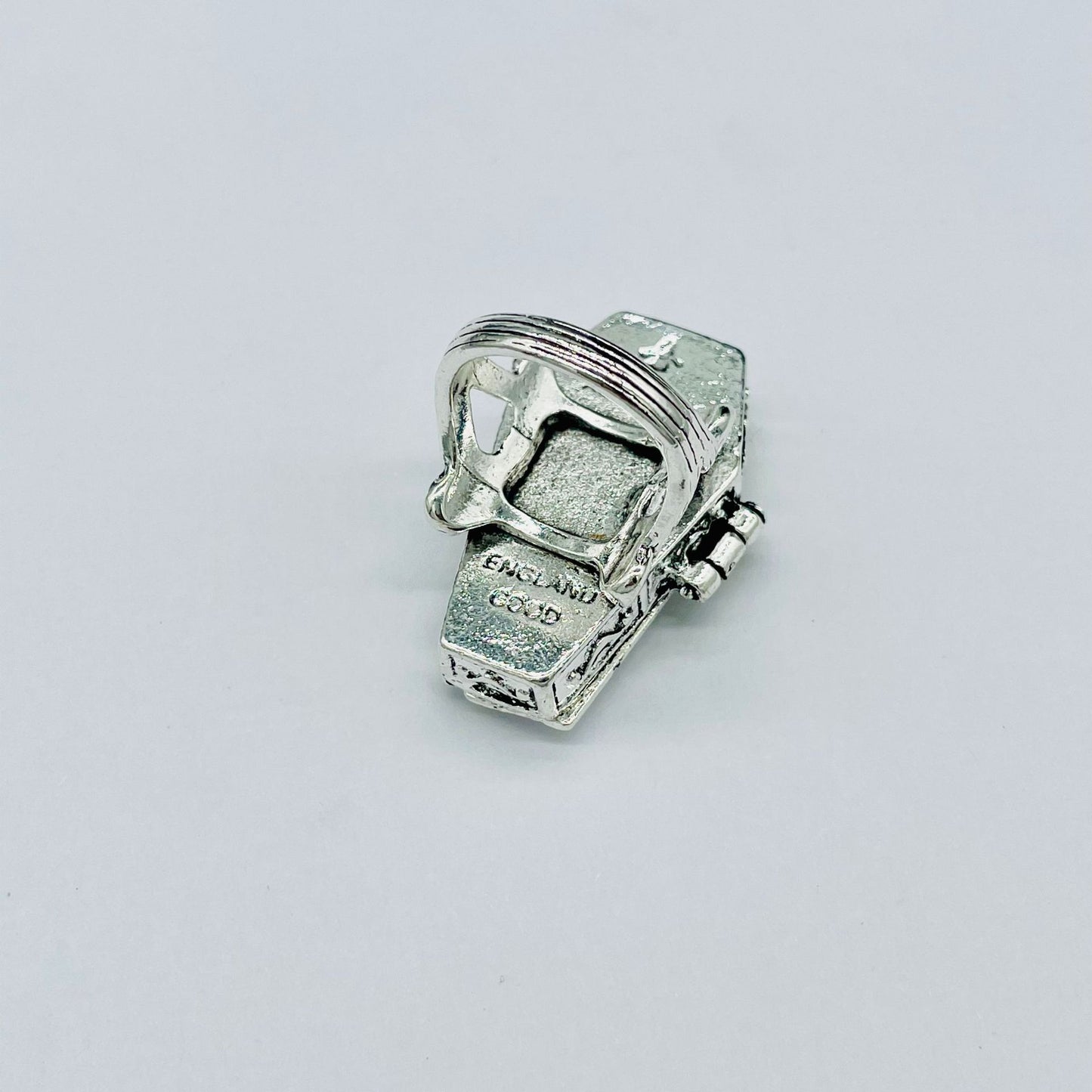 Cross Bat Coffin Ring