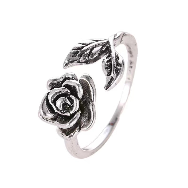 Rose Sterling Silver Ring