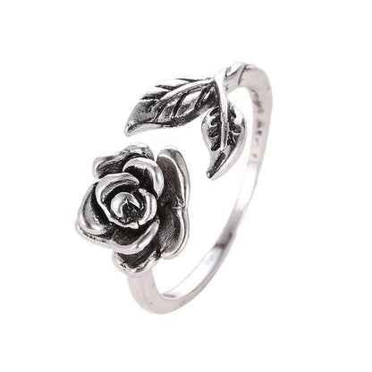 Rose Sterling Silver Ring