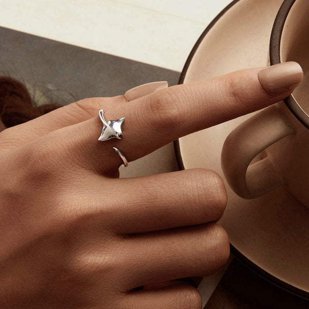 Bague réglable Manta Fish