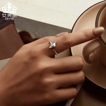 Manta Fish Adjustable Ring