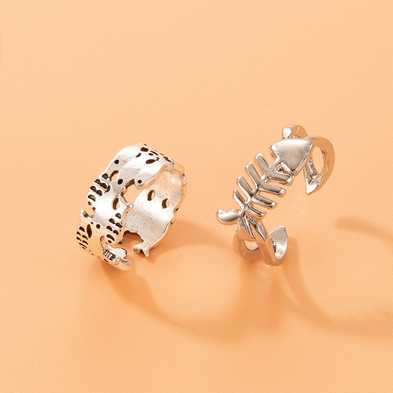 Bague réglable Fishbone (2 pièces)