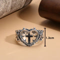 Heart Cross Ring