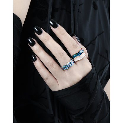 Wave Kissed - Rose Gold Mother of Pearl Ring