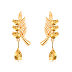 Family Leaf - Gemstone Pendant Jewelry Set