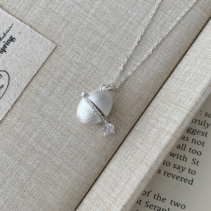 My Silver Egg - Vintage Capsule Pendant Necklace
