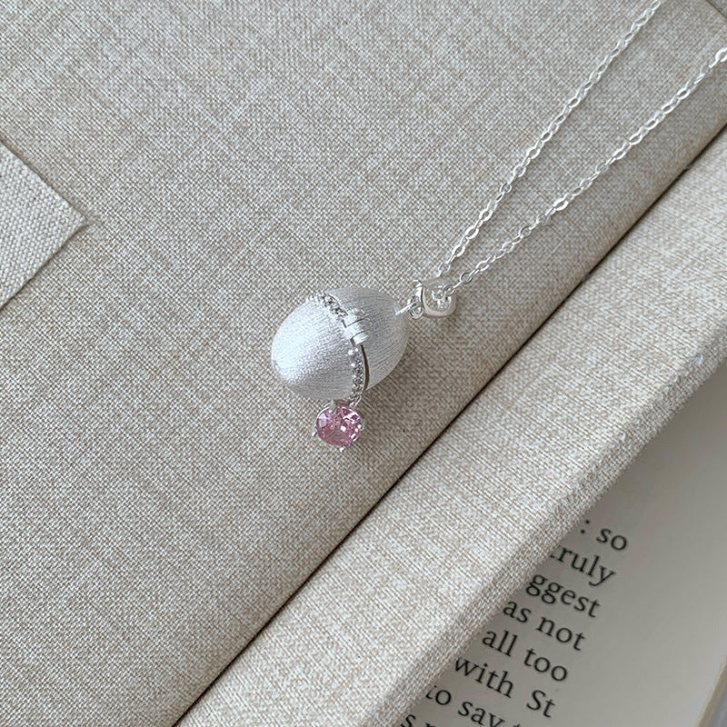 My Silver Egg - Vintage Capsule Pendant Necklace