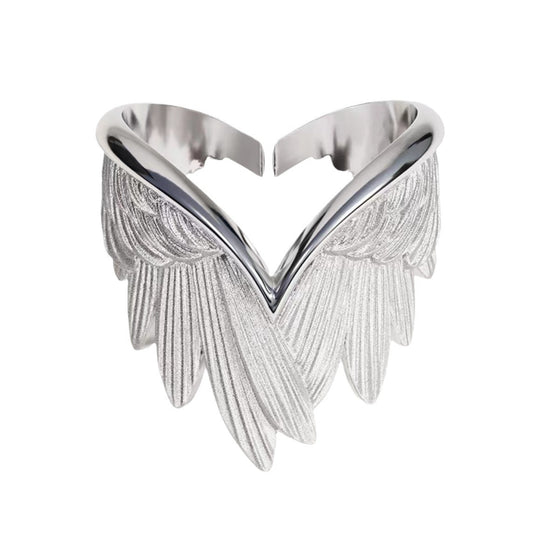 Angel Wing Sterling Silver Ring