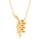 Family Leaf - Gemstone Pendant Jewelry Set