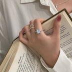 Blue Topaz Sterling Silver Ring