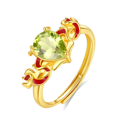 Seabreeze Sparkle - Natural Stone Ring Statement Jewelry for Women
