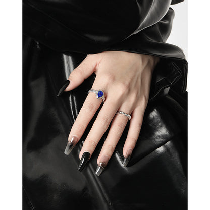 Boho Sky -Sterling Silver Stone Ring