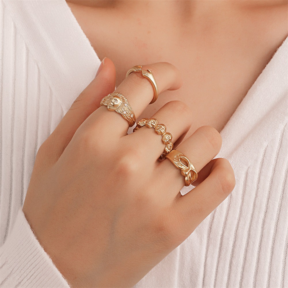 Mask Skull Ring