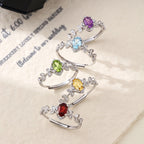 Reine des Glaces - Bague imposante en pierre naturelle pour femme