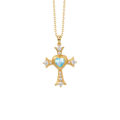 My Love Jesus - Vintage Cross Pendant Necklace