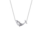 Collar de estilo ballena en plata de ley