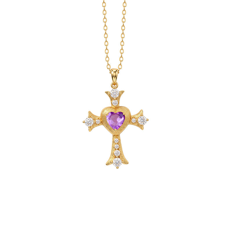 My Love Jesus - Vintage Cross Pendant Necklace