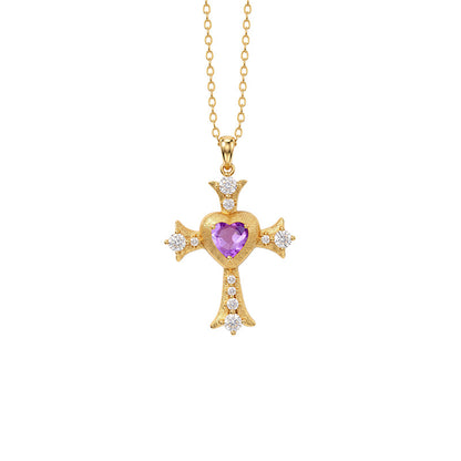 My Love Jesus - Vintage Cross Pendant Necklace