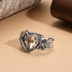 Heart Cross Ring