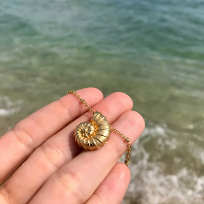 Golden Shell Necklace
