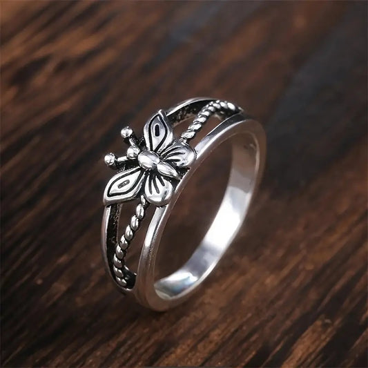 Butterfly Sterling Silver Ring
