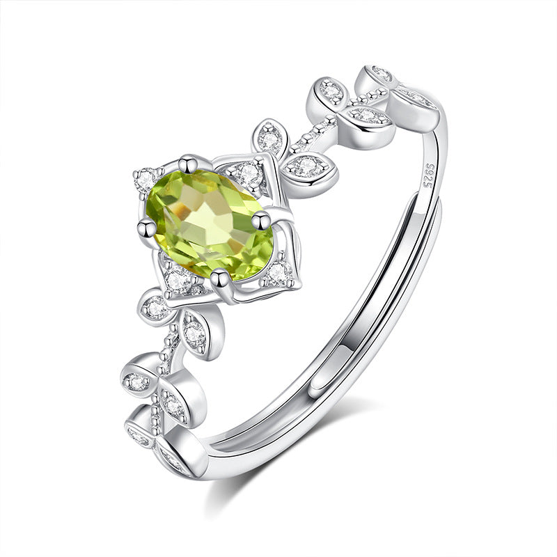 Reine des Glaces - Bague imposante en pierre naturelle pour femme