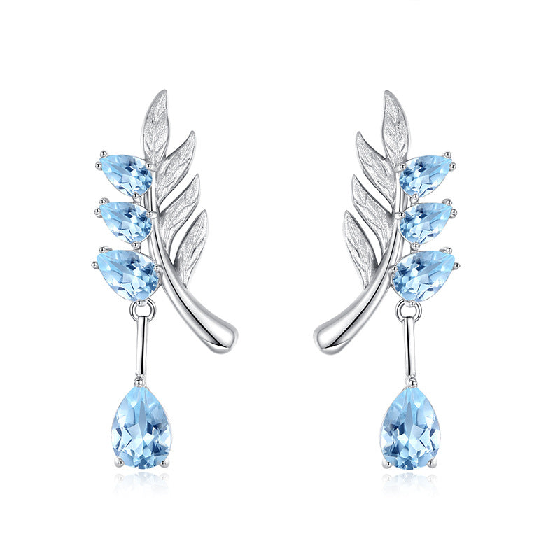 Family Leaf - Gemstone Pendant Jewelry Set