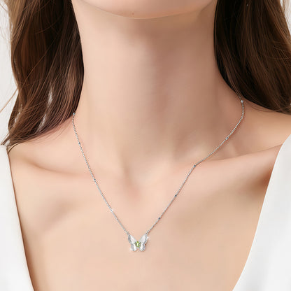 Ocean's Butterfly - Butterfly Pendant Necklace