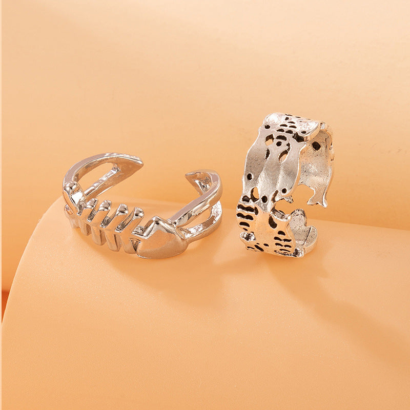 Bague réglable Fishbone (2 pièces)