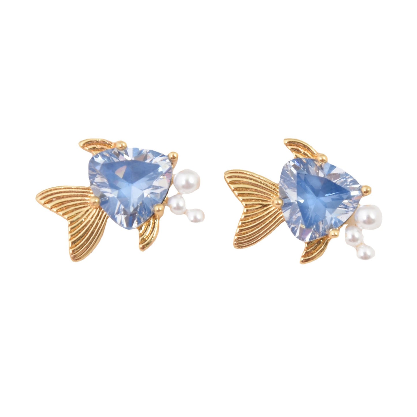 Blue Ocean Fish Earrings