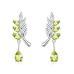 Family Leaf - Gemstone Pendant Jewelry Set