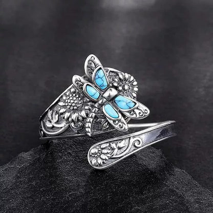 Dragonfly Sterling Silver Ring