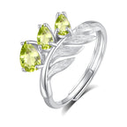 Family Leaf - Gemstone Pendant Jewelry Set