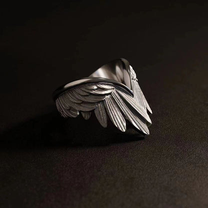 Angel Wing Sterling Silver Ring